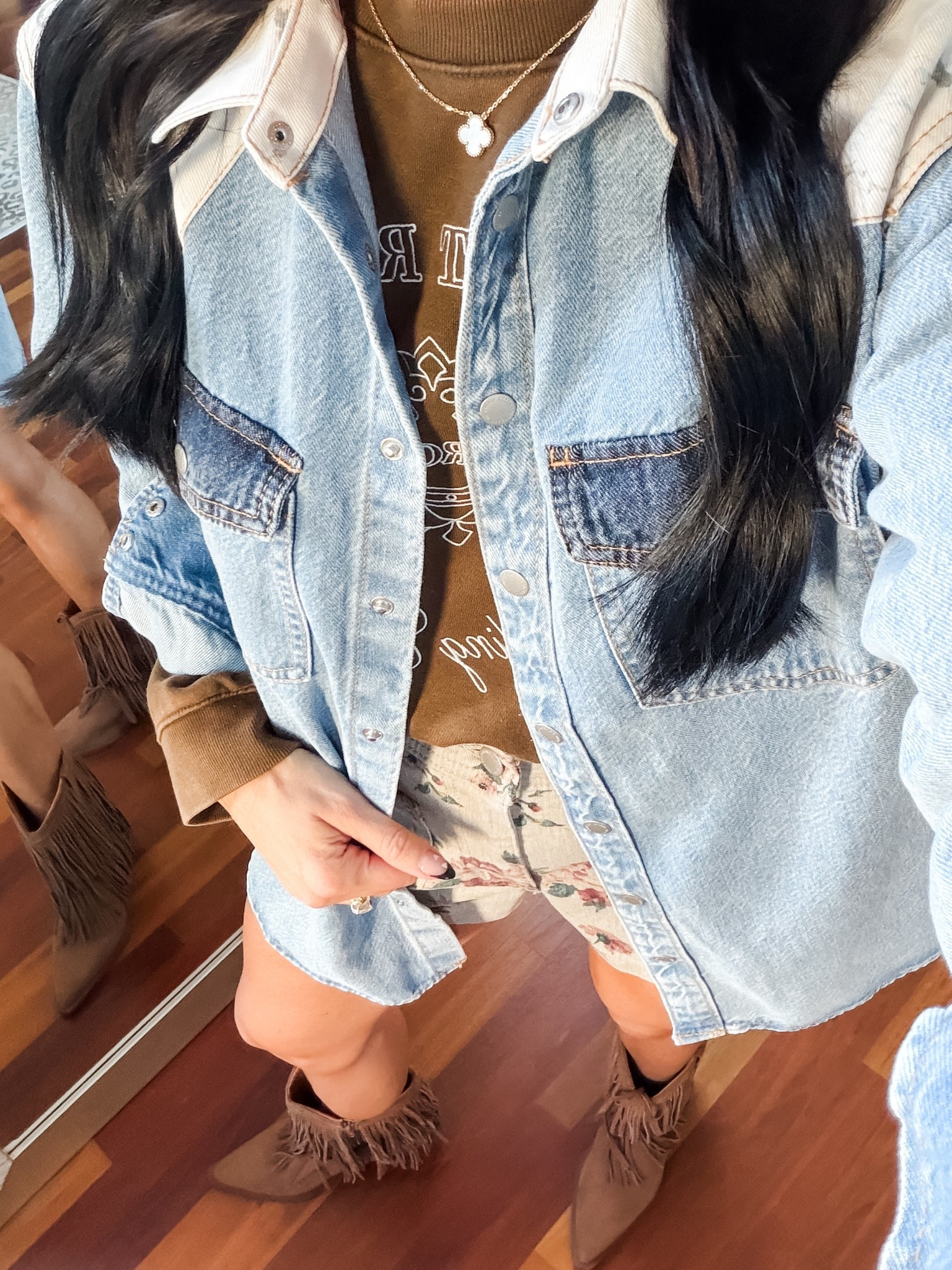 The details on this denim top😍
Small top
Medium sweatshirt
2 shorts 
@Target 

#LTKSeasonal #LTKootd