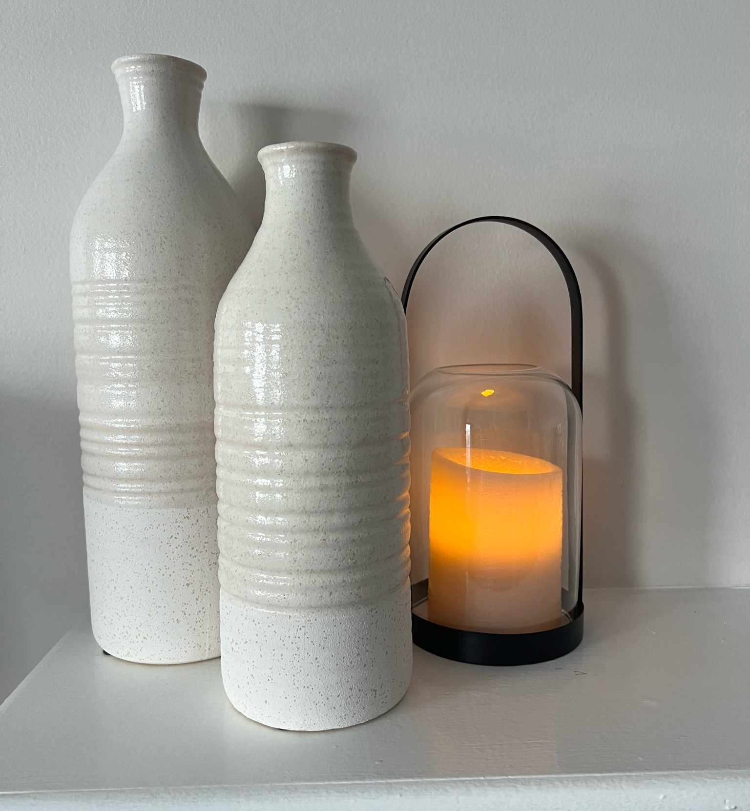 New mantle decor! Simple, modern farmhouse decor. Fireplace decor. Mantle style  

#LTKfindsunder50 #LTKsalealert #LTKhome