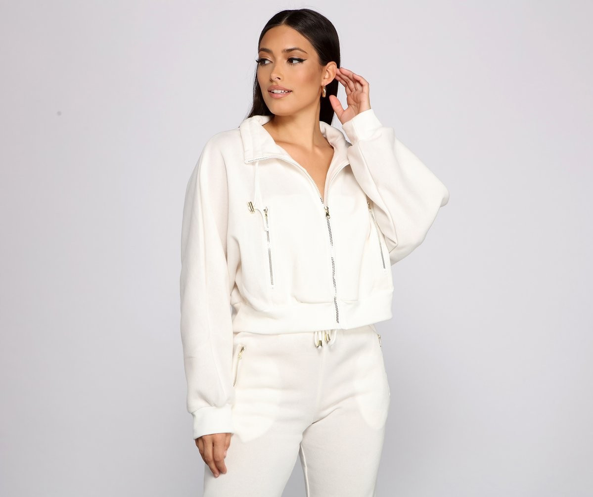 Casually Cozy Zip Front Jacket | Windsor Stores