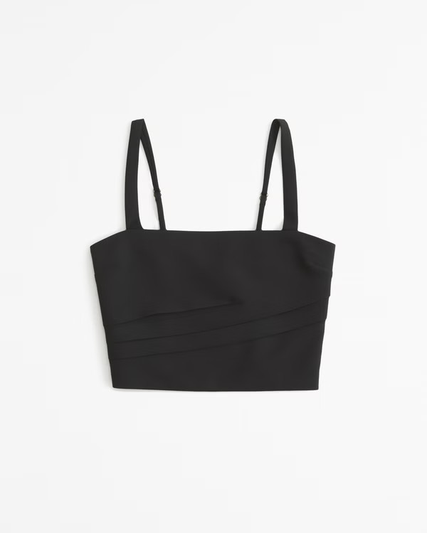 Women's Tailored Squareneck Set Top | Women's | Abercrombie.com | Abercrombie & Fitch (US)