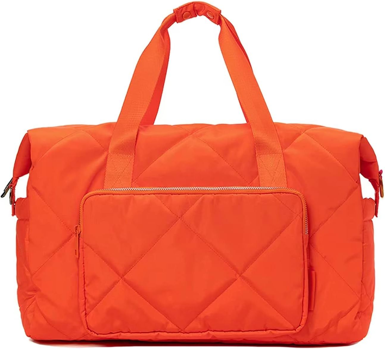 TINZONC Sports Duffel Bag for Women - Large, Orange Red, Polyester, Adjustable Shoulder Strap, Wa... | Amazon (US)