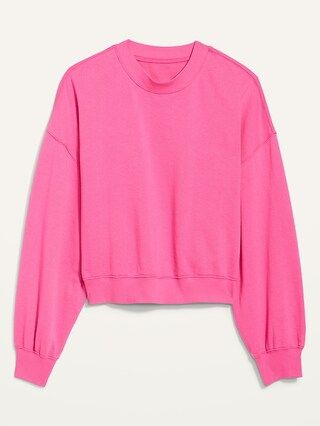 Oversized Long-Sleeve Sweatshirt for Women | Old Navy (US)