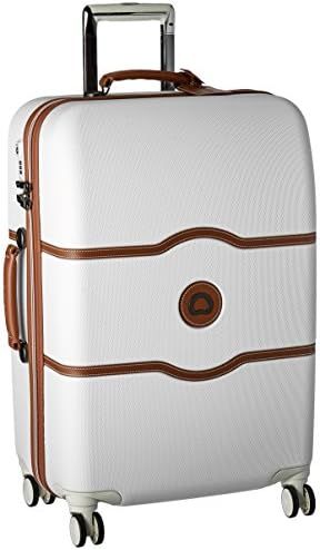 DELSEY Paris Chatelet Hard+ Hardside Luggage with Spinner Wheels, Champagne White, Checked-Medium... | Amazon (US)