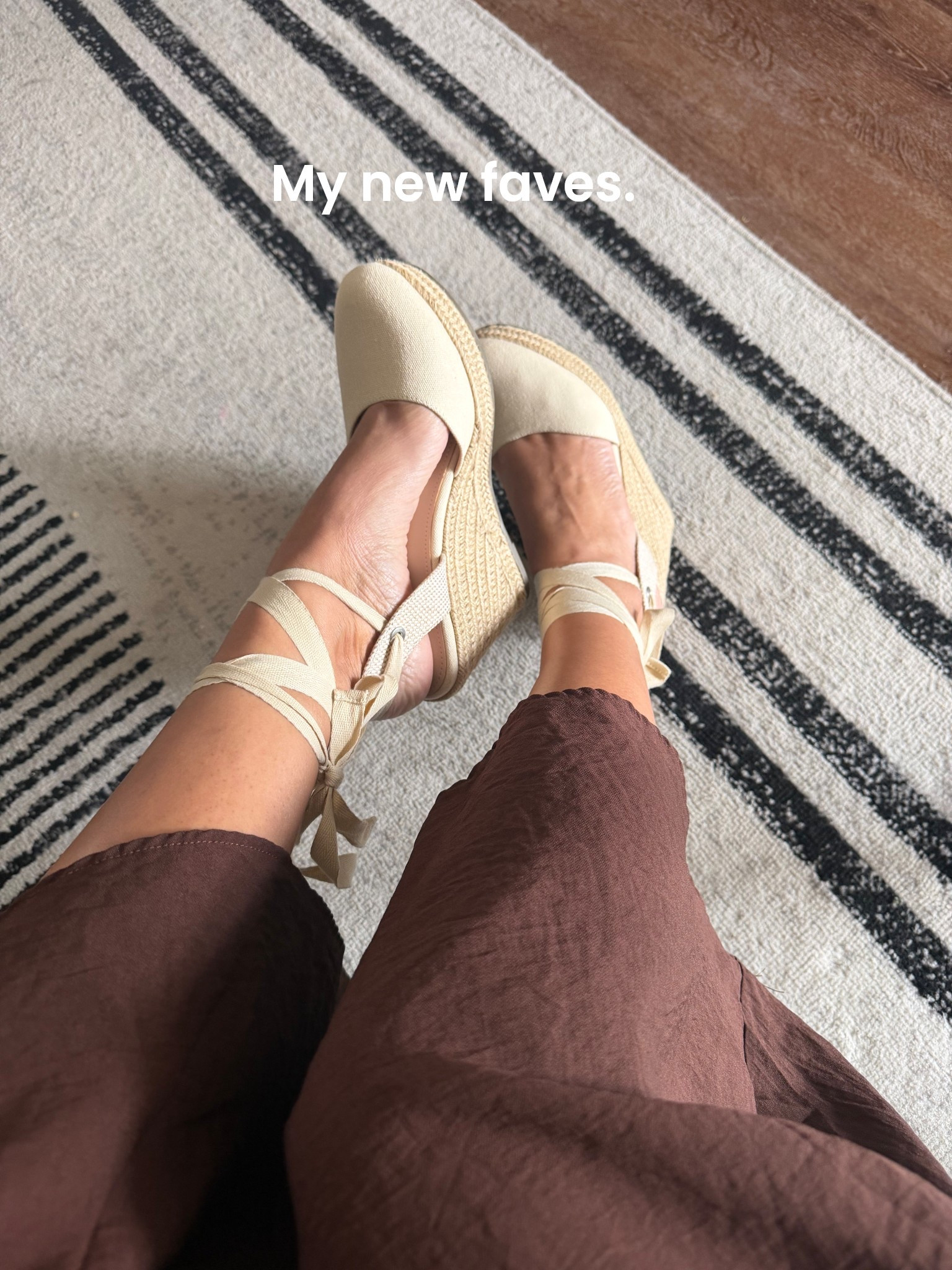 Loving these wedges for spring transition. The espadrille makes them so comfortable and the ankle tie surprisingly stays secure. Love that they are closed toe for a more transitional look and when I don’t have my nails completely on point. Hehe. I bought these in red, black and cream. Run true to size  

#LTKootd #LTKOver40 #LTKSeasonal