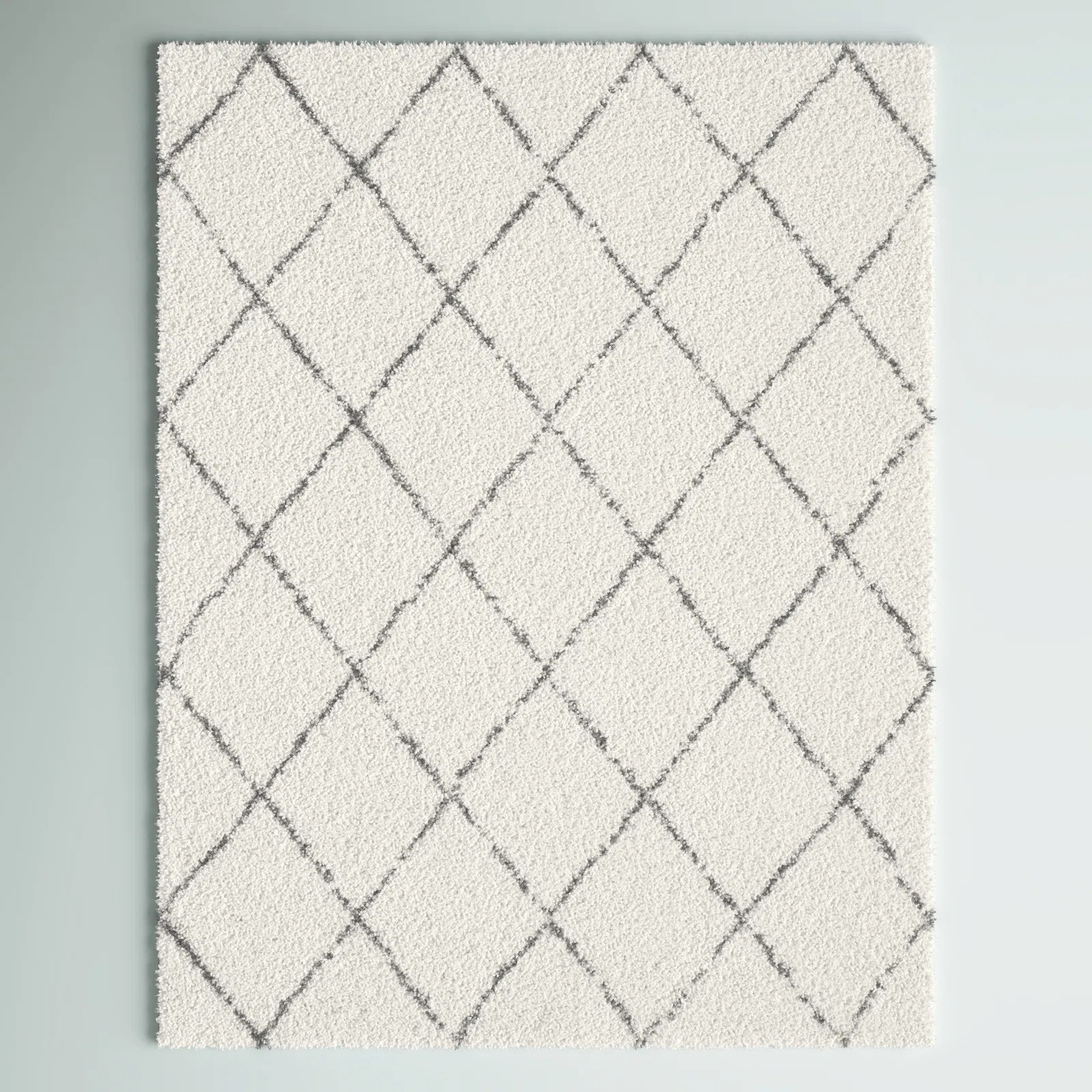 Asine Shag Performance White Rug | Wayfair North America