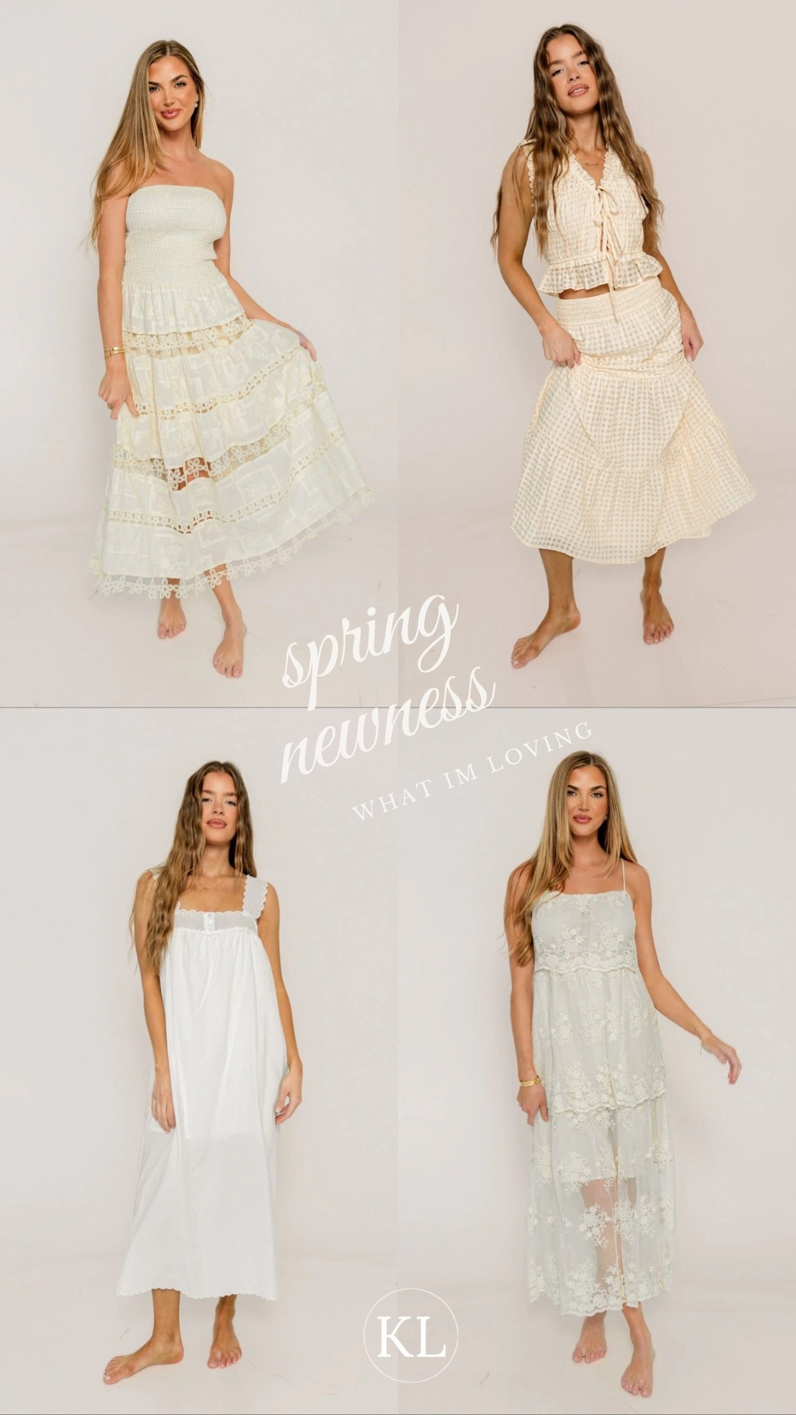 Calling all brides — loving all these white + cream sets + dresses | perfect bump friendly netural dresses too! 

#LTKBump #LTKWedding #LTKBaby