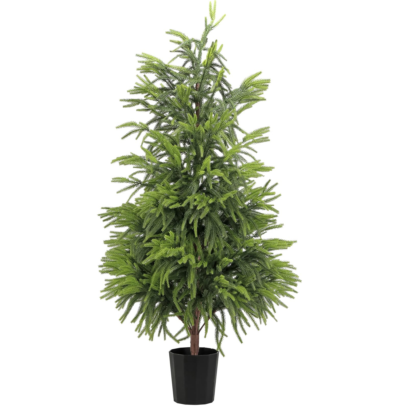 4FT Artificial Norfolk Pine Christmas Tree, Real Touch Faux Potted Tree with Pot for Indoor Outdo... | Amazon (US)