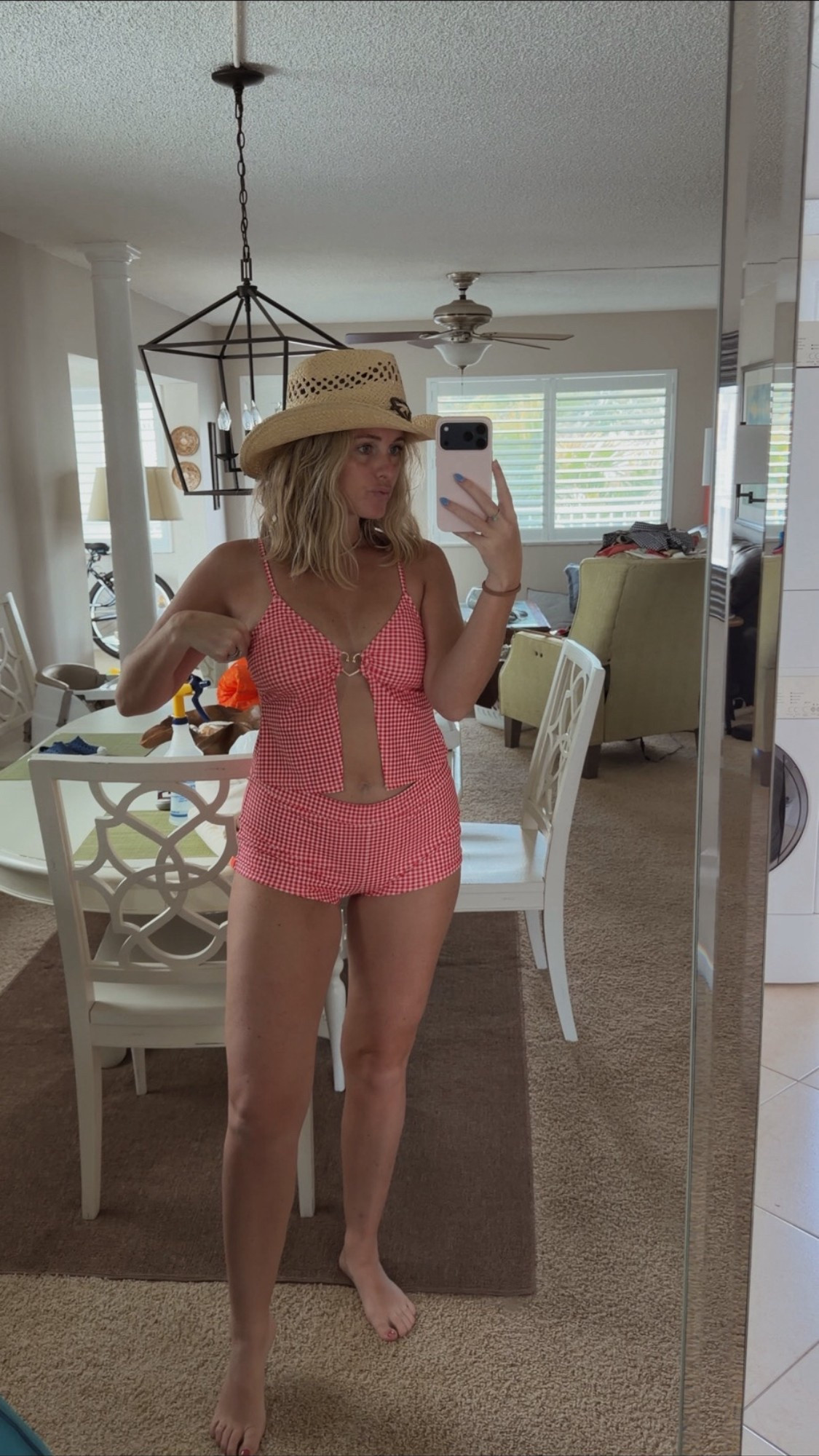 I love this boyshort tankini suit from Walmart! Wearing a size M! 

#LTKootd #LTKmomlife #LTKSwim