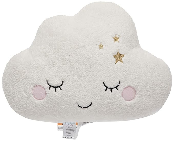 Little Love by NoJo - Plush Cloud Shaped Decorative Pillow, Decorative Nursery Pillow, Playroom D... | Amazon (US)