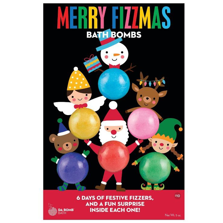 Da Bomb Bath Fizzers Holiday Characters Bath Bomb Advent Calendar Gift Set - 5oz/6ct | Target