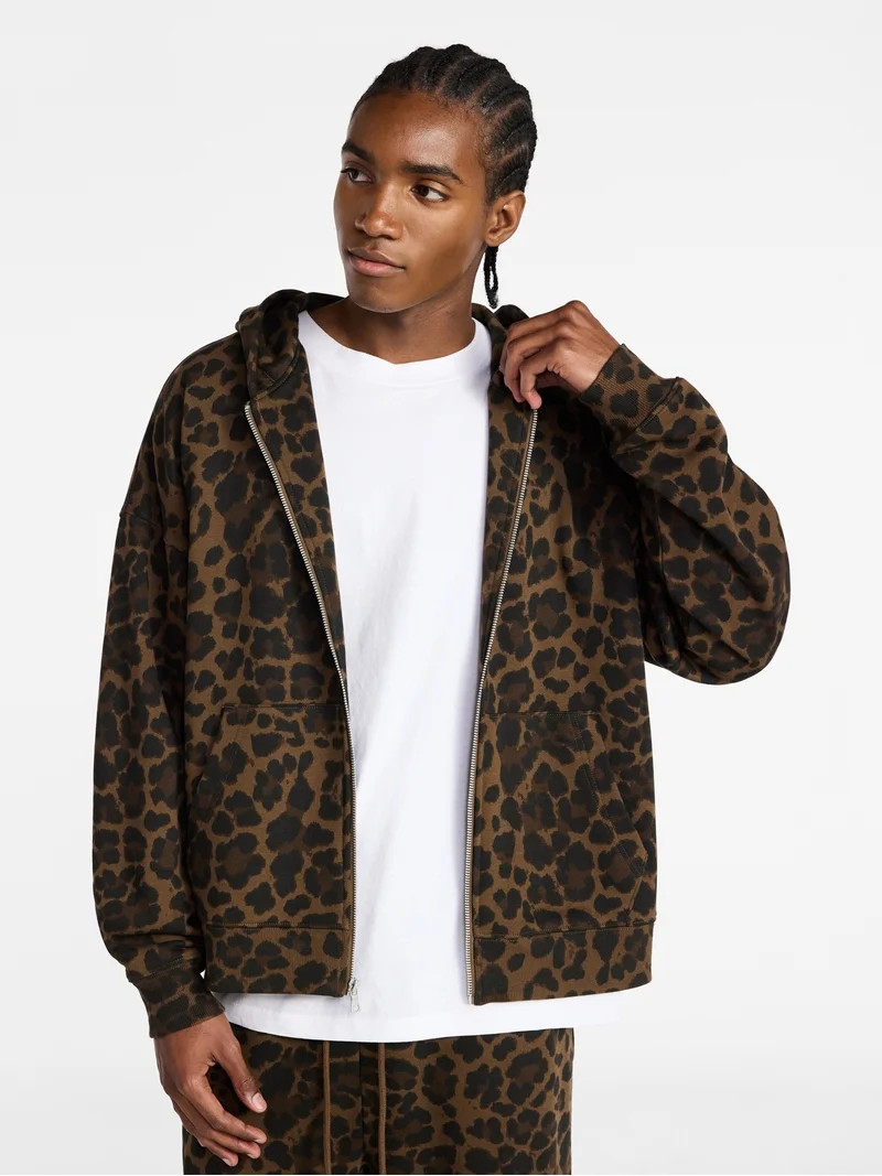 No Boundaries Zip Hoodie with Long Sleeves, Men's XS-4XLT | Walmart (US)