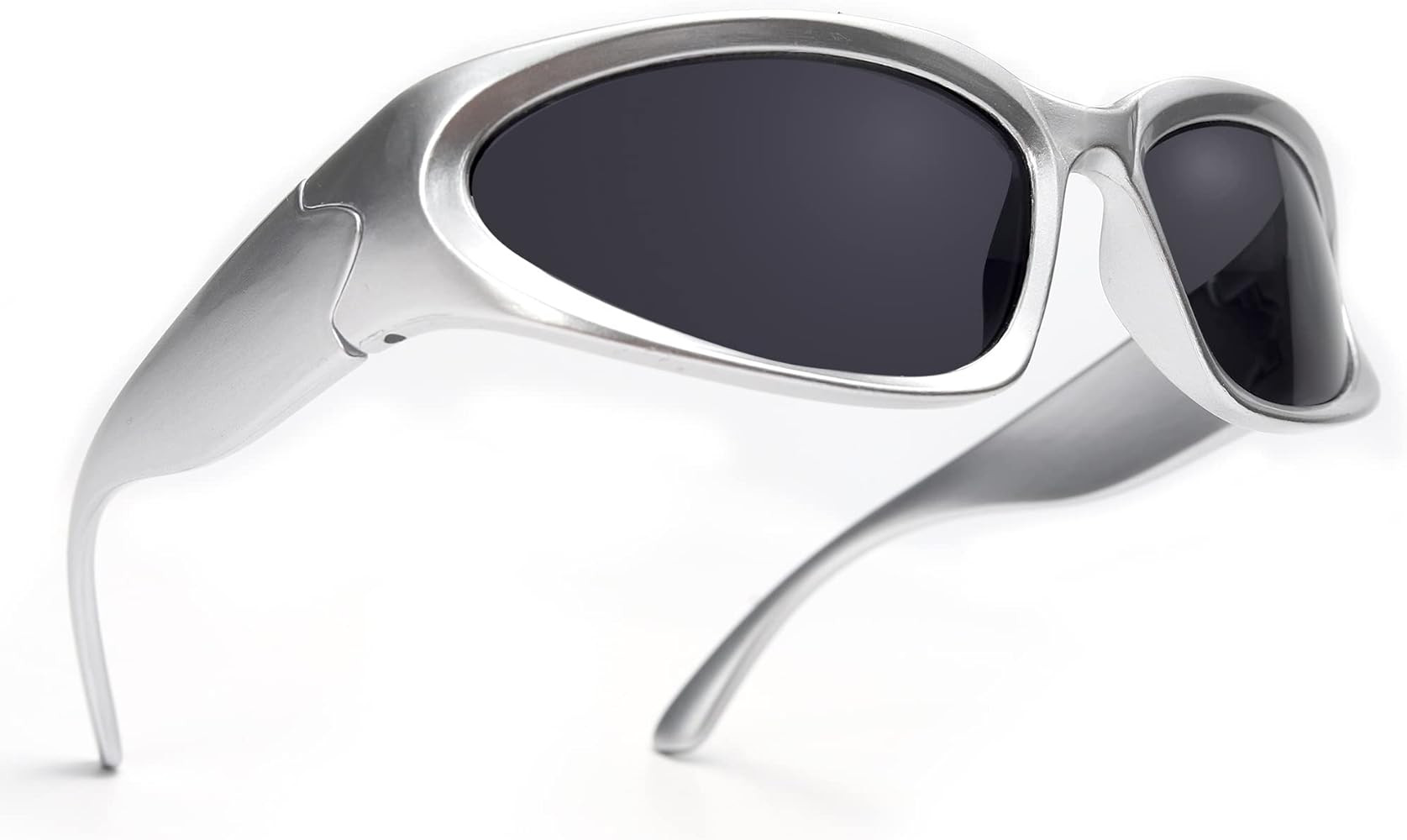 Silver Frame - Black Lens | Amazon (US)