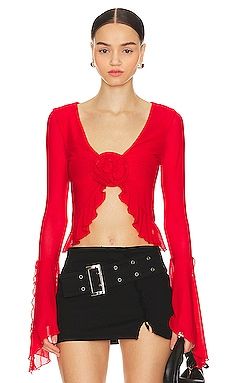 MAJORELLE Val Top in Red from Revolve.com | Revolve Clothing (Global)