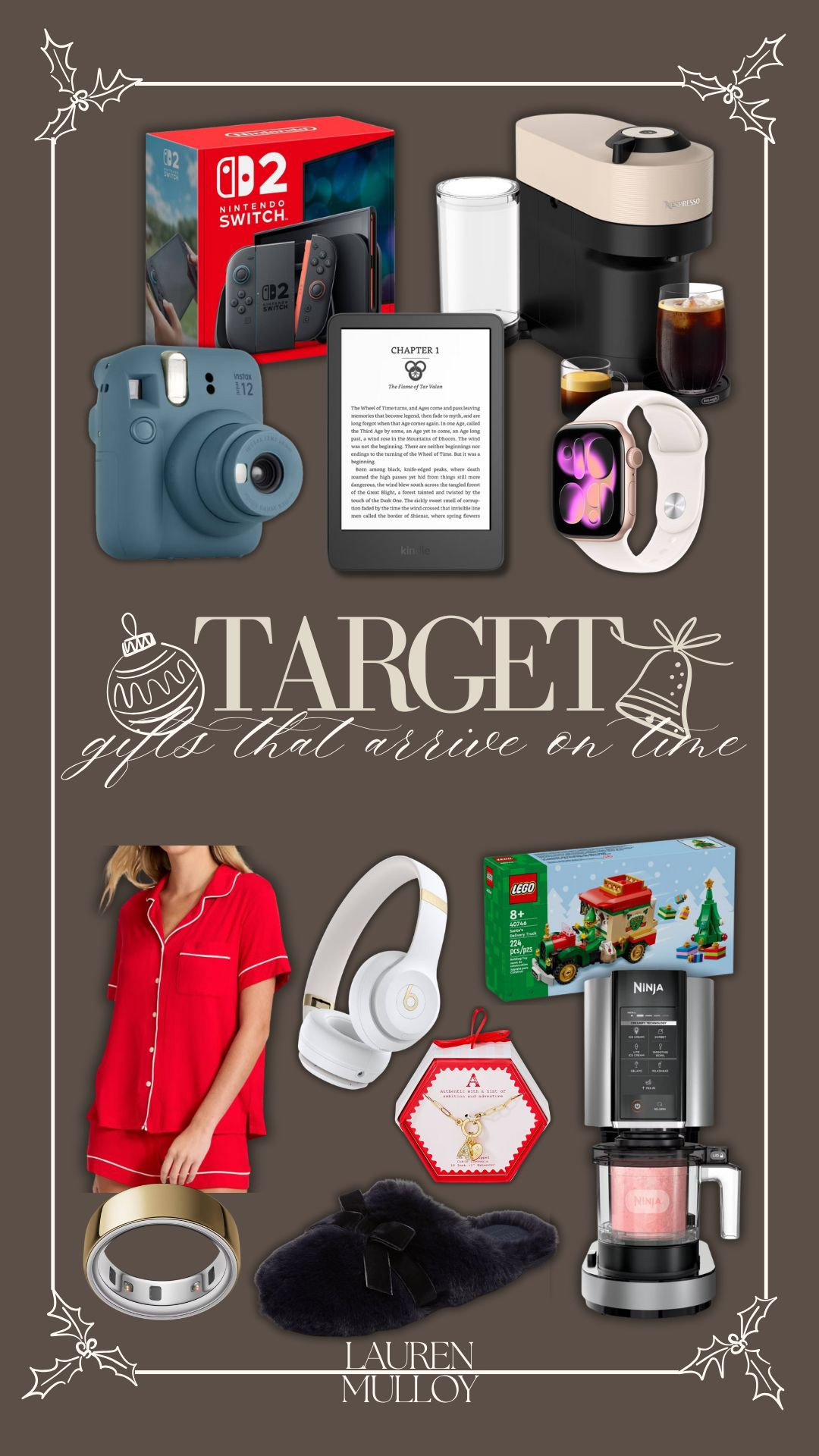 Gifts that arrive on time from Target!

sale alert, gifts for her, gifts for him, electronics, finds under 100, holiday gifts, pajamas, gifts for kids, christmas gift, beats, ninja creami, kindle, lauren mulloy 

 #LTKGiftGuide #LTKSaleAlert #LTKFindsUnder100