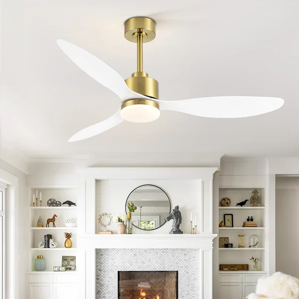 Loritta 52'' Ceiling Fan With Led Lights And Remote Control | Wayfair North America