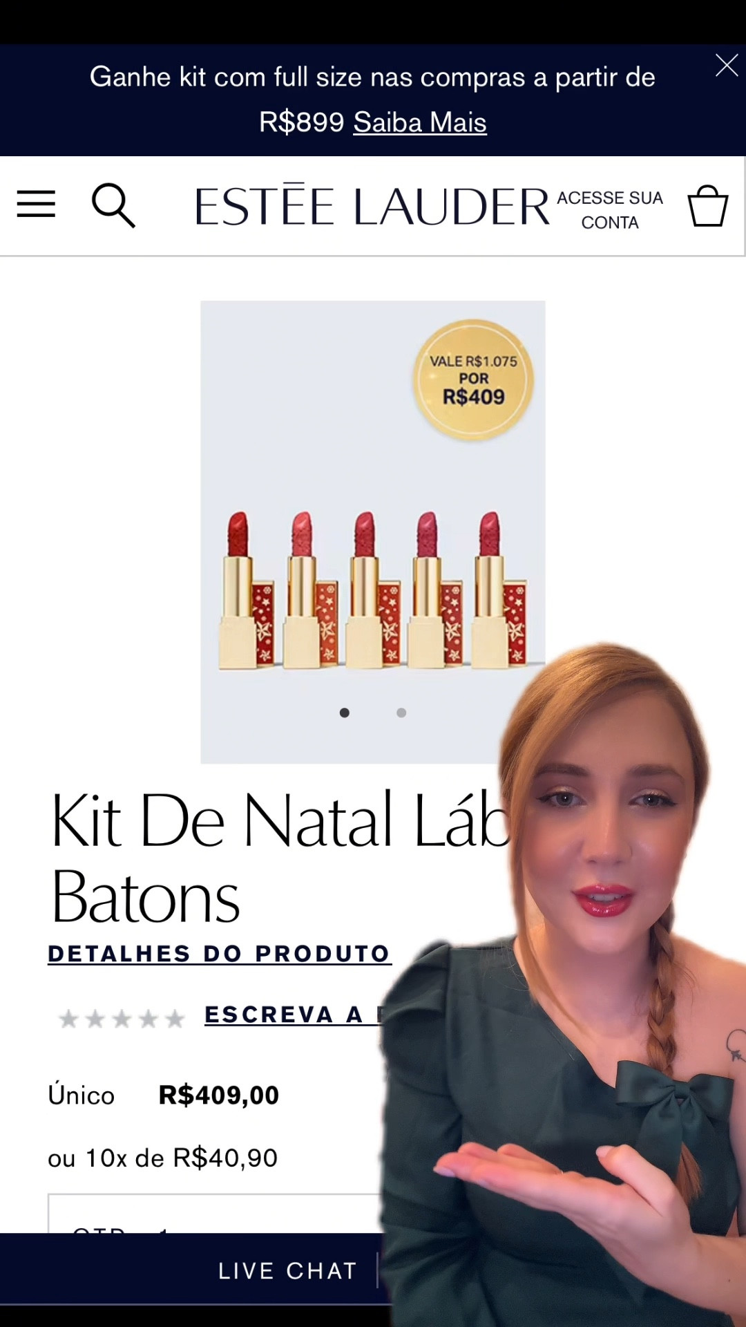 Kits de Natal da Estée Lauder para presentear nesse Natal, se presentear também vale viu 🤭 
#NatalLTK #LTKGift #EstéeLauder

#LTKVideo #LTKbrasil #LTKGiftGuide