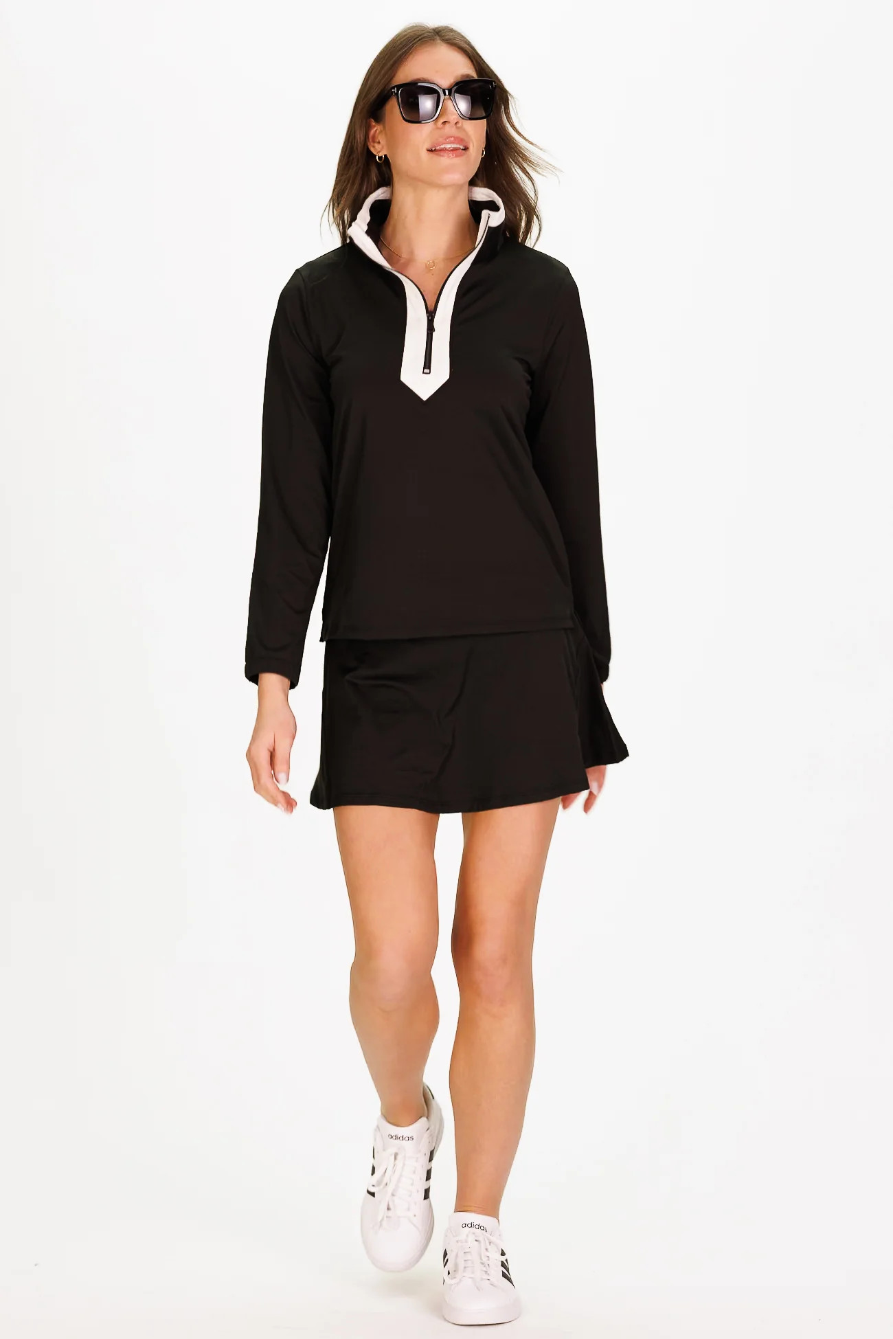 The Active Sherri Skort in Black | Duffield Lane