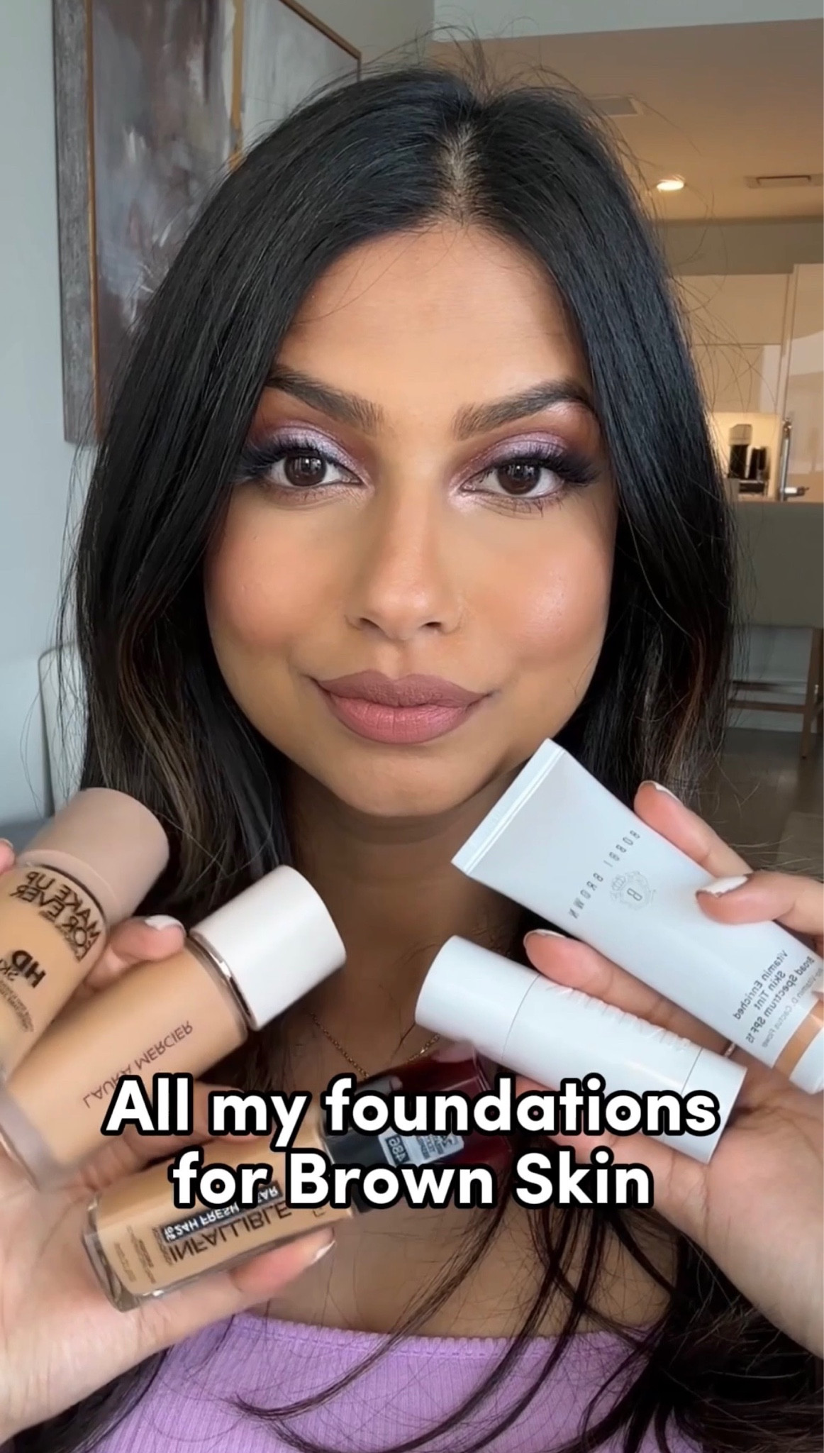 All my foundations for brown skin!