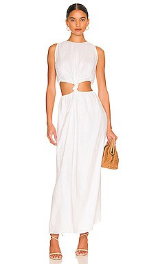 FAITHFULL THE BRAND Zeta Midi Dress in White from Revolve.com | Revolve Clothing (Global)