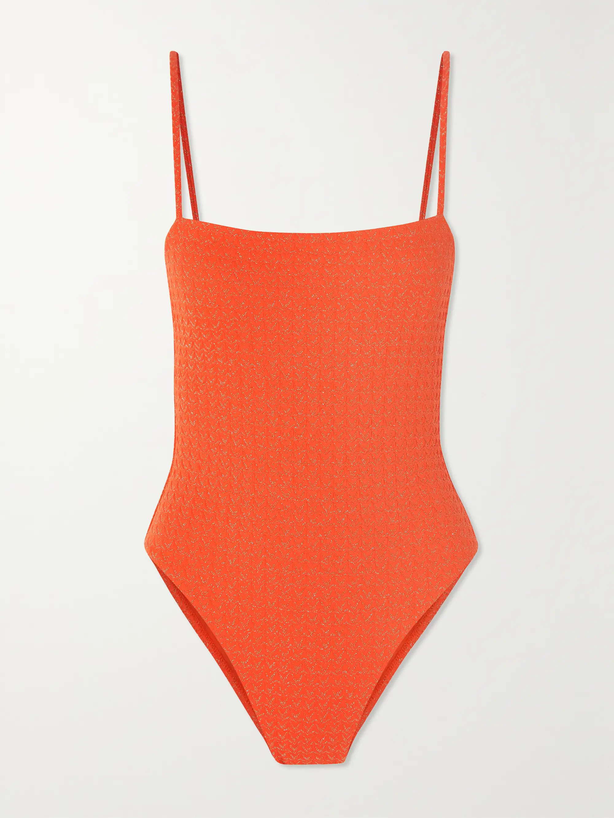 Maui metallic seersucker swimsuit | NET-A-PORTER (US)