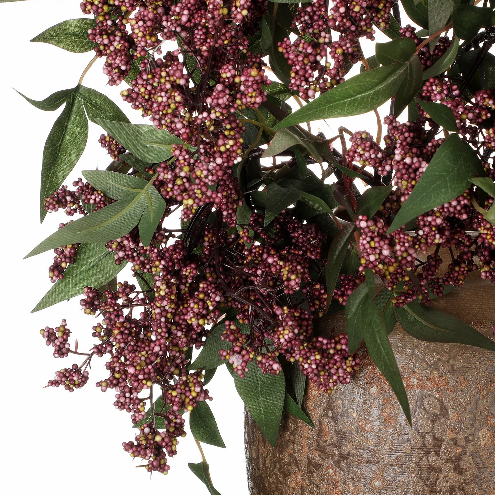 Zeyune 3 Pcs Fall Artificial Dusty Plum Stem Sedum Berry Stem Autumn Faux Berry Picks Branches Fa... | Amazon (US)