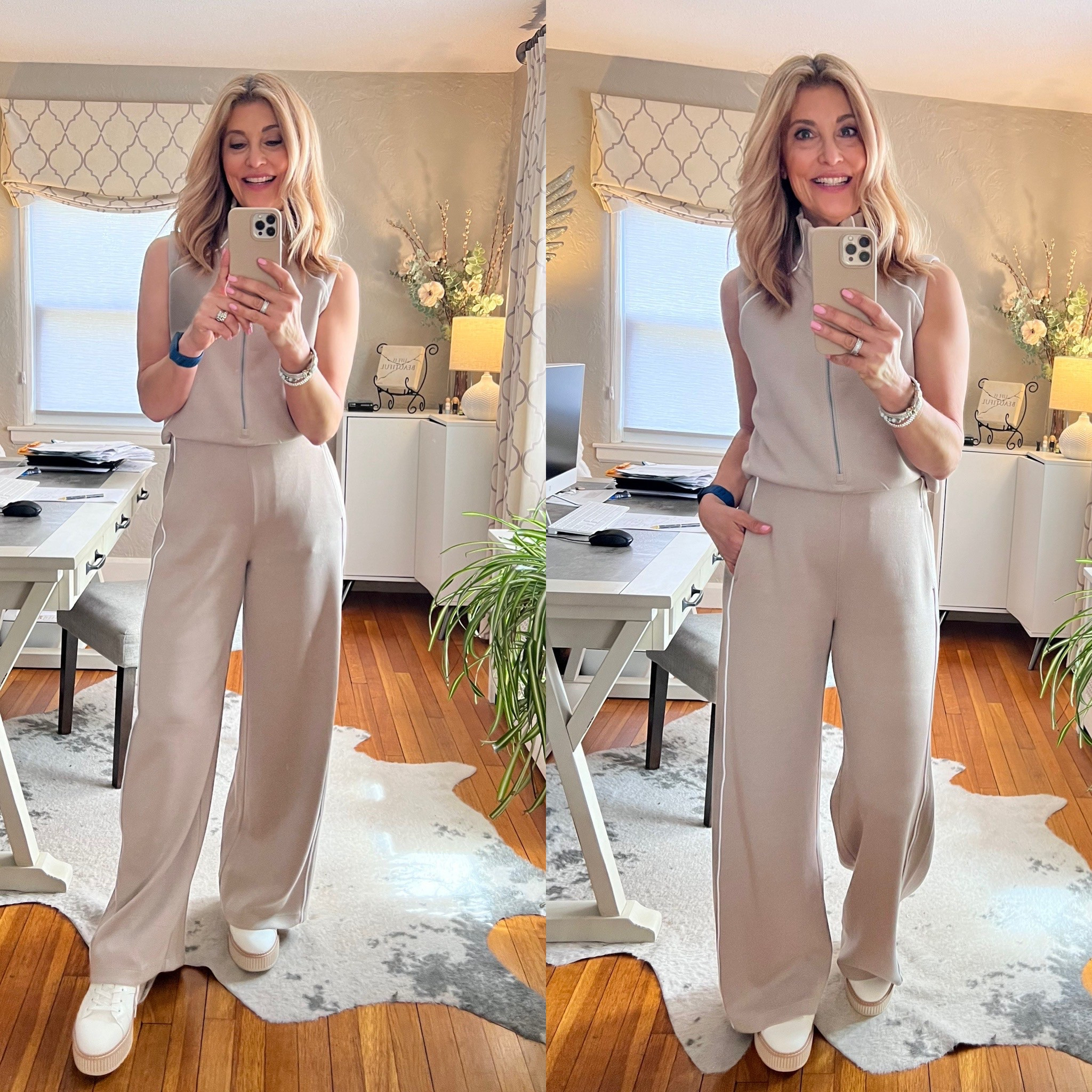 The jumpsuit that launched a thousand compliments—l love it 😍 so much, I think I need another. This is the most luxuriously flattering one-piece I’ve ever worn! Trust me, you'll want to click 'add to cart' on this travel & everyday essential #RunDontWalk"​​​​​​​​​​​​​​​​