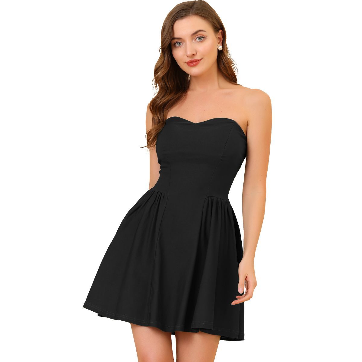 Allegra K Women's Party Strapless Sweetheart Neck Off Shoulder Sleeveless Mini Dress | Target