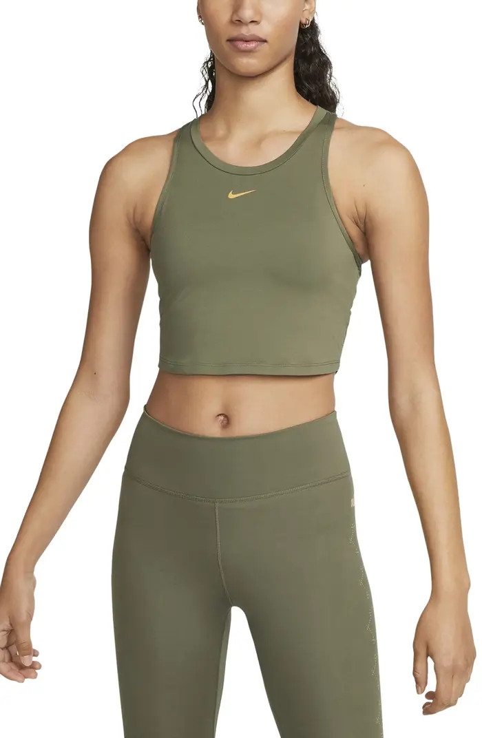 NIKE Dri-FIT One Luxe Racerback Crop Tank | Nordstrom | Nordstrom