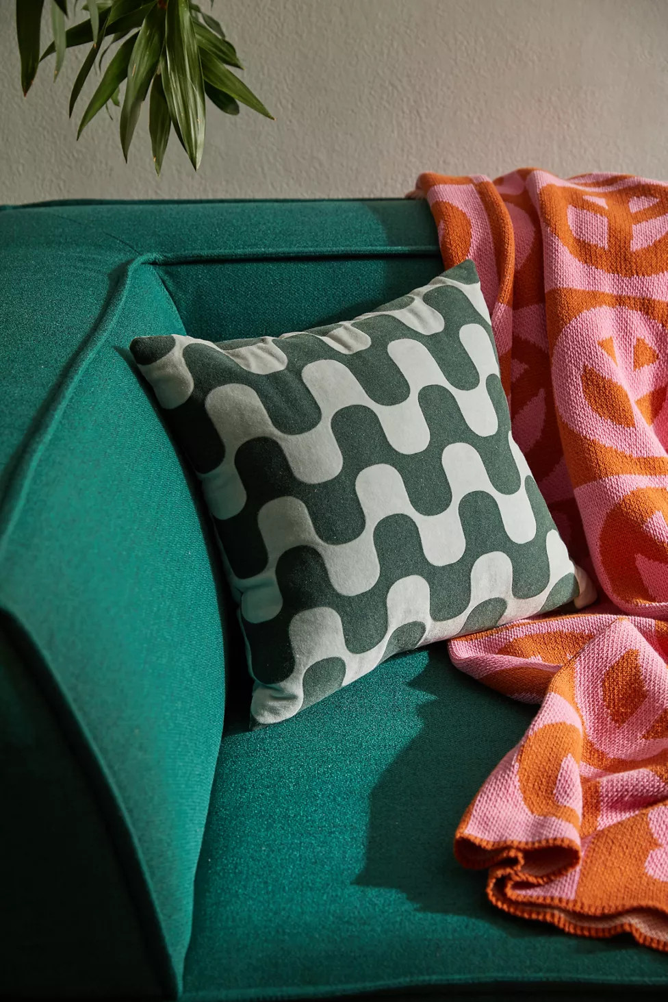 Squiggle Throw Pillow | Urban Outfitters (US and RoW)