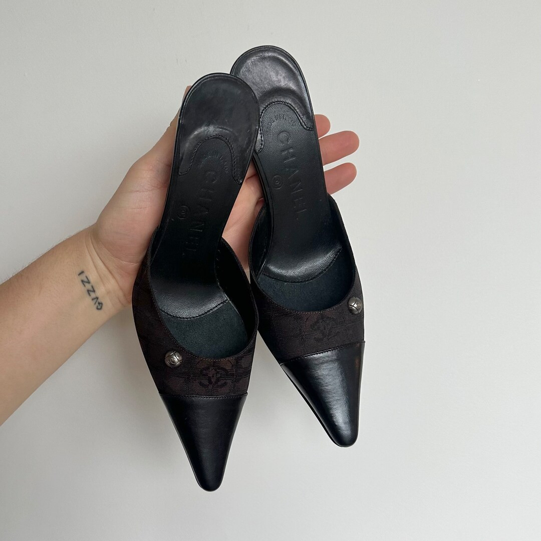 Chanel Vintage Travel Line Mules 35 - Etsy UK | Etsy (UK)