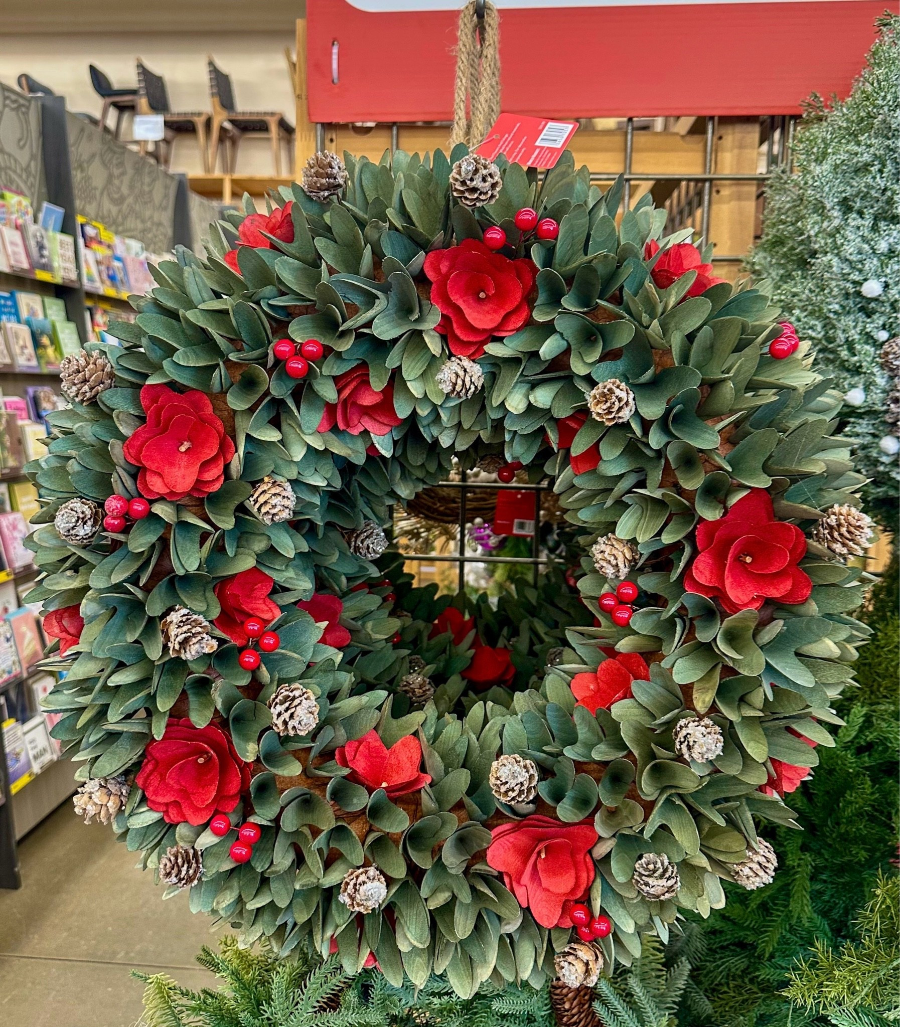 I gasped when I saw this wreath! There’s a matching tree! The wreath would be beautiful over a fireplace with a tree on each end of the mantle. 

Red and Green Wood Curl Flowers with Pinecones Wreath

Christmas Wreath. Winter Wreath. Christmas Decor. Christmas Decorations. Home Decor

#LTKHome #LTKSeasonal