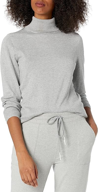 Amazon Essentials Women's Classic-Fit Lightweight Long-Sleeve Turtleneck Sweater (Available in Pl... | Amazon (US)