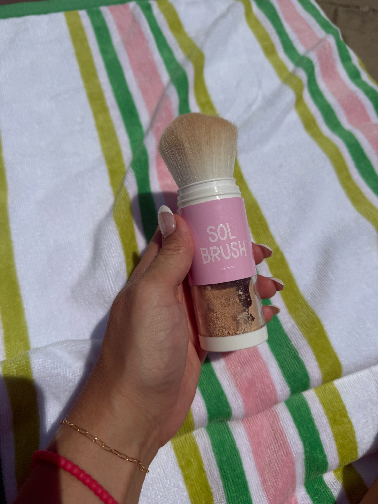 Powdered sunscreen