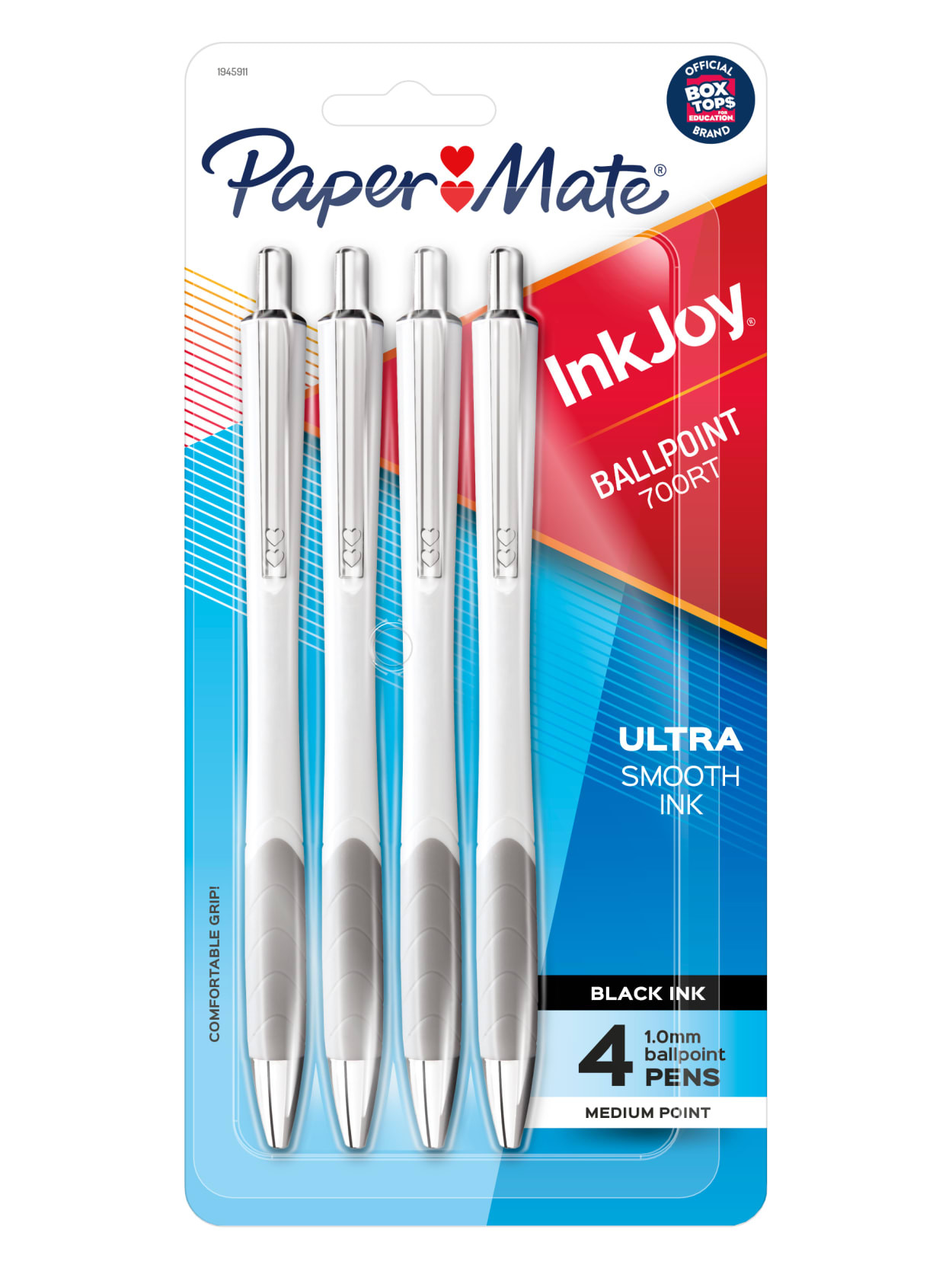 Paper Mate® InkJoy™ 700RT Retractable Ballpoint Pens, Medium Point, 1.0 mm, White Barrels, Bla... | Office Depot and OfficeMax 