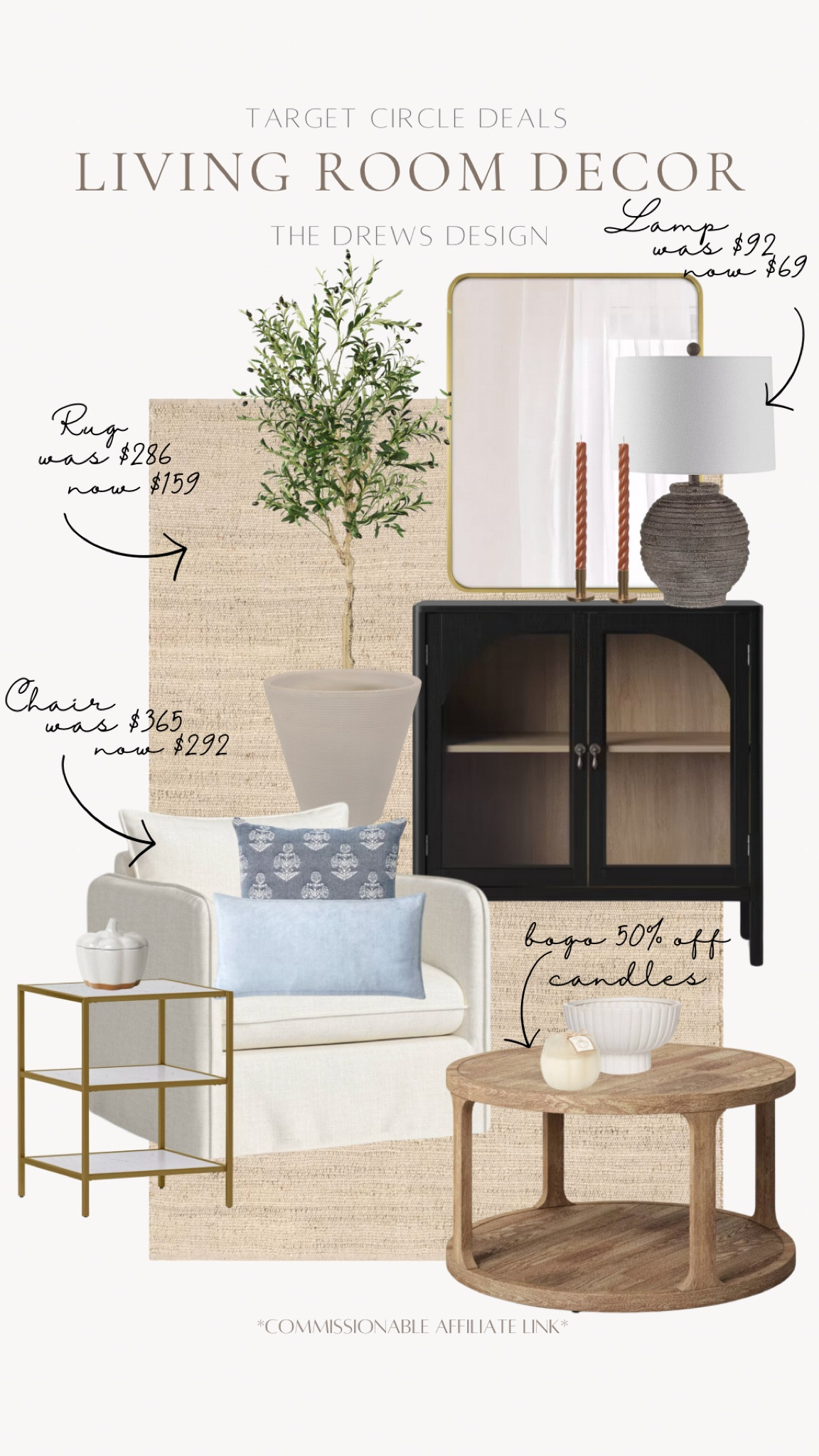 Check out these incredible living room decor and furniture finds. Shop Target circle week now through October 12. 

Accent chair, storage cabinet, ceramic table lamp, coffee table, faux tree, neutral area rug, fall decor, sale alert, BOGO, deals

#LTKHome #LTKSeasonal #LTKSaleAlert