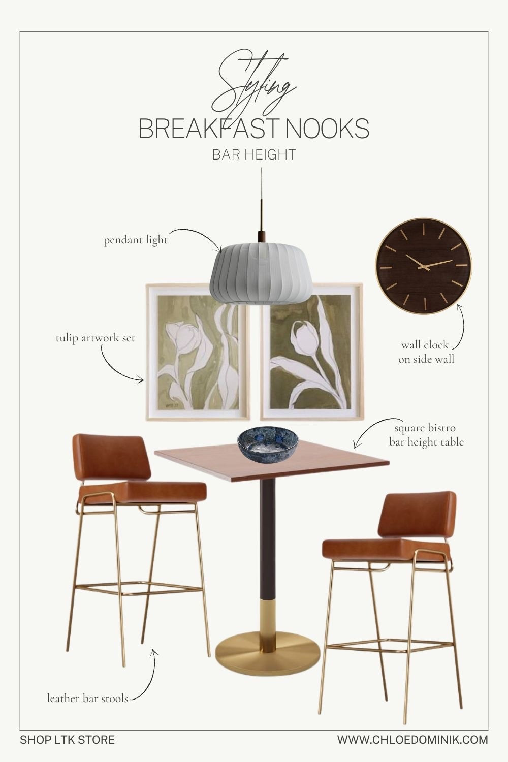 Breakfast Nook Styling: Bar Height

#LTKhome