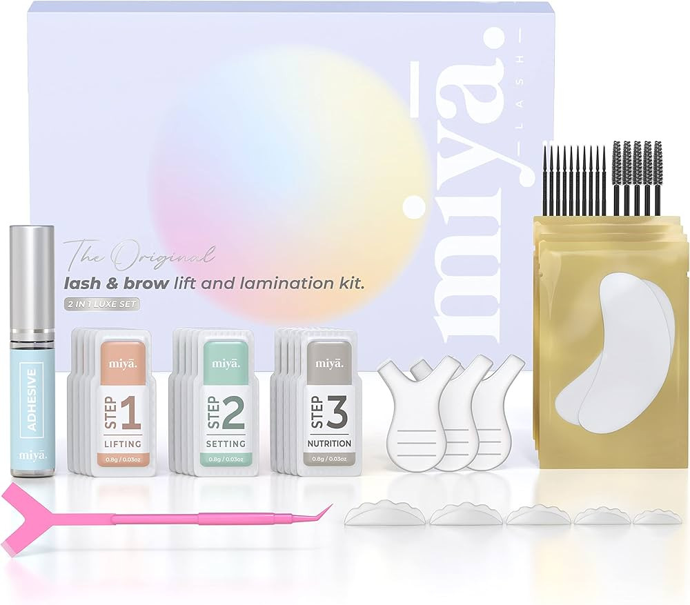 2 in 1 Lash Lift & Brow Lamination Kit | Instant Fuller Eyebrows, Eyelashes | Salon Result lasts ... | Amazon (US)