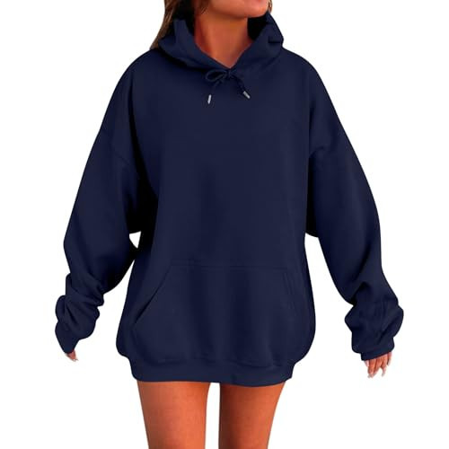 ZPWSHI Hoodie Women, Women’S Hoodie Thin Hoodie Lightweight Hoodies For Women Pullover Hoodie Women Hoodie Dress For Women Navy | Amazon (US)