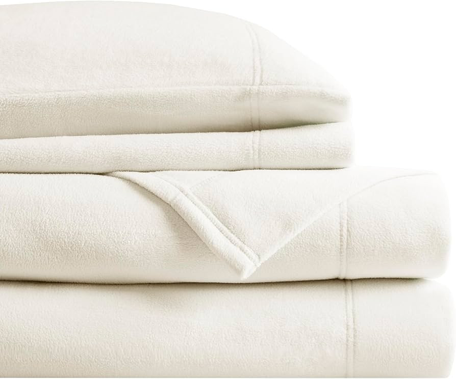 True North by Sleep Philosophy Micro Fleece Bed Sheet Set, Warm, Sheets with 14" Deep Pocket, for... | Amazon (US)