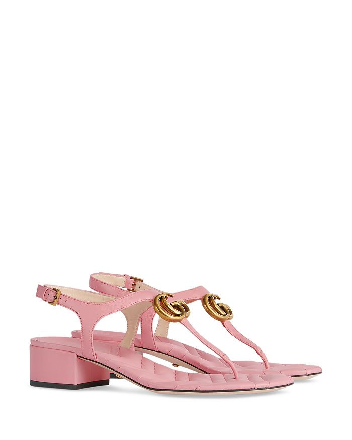 Women's Double G Block Heel Thong Sandals | Bloomingdale's (US)