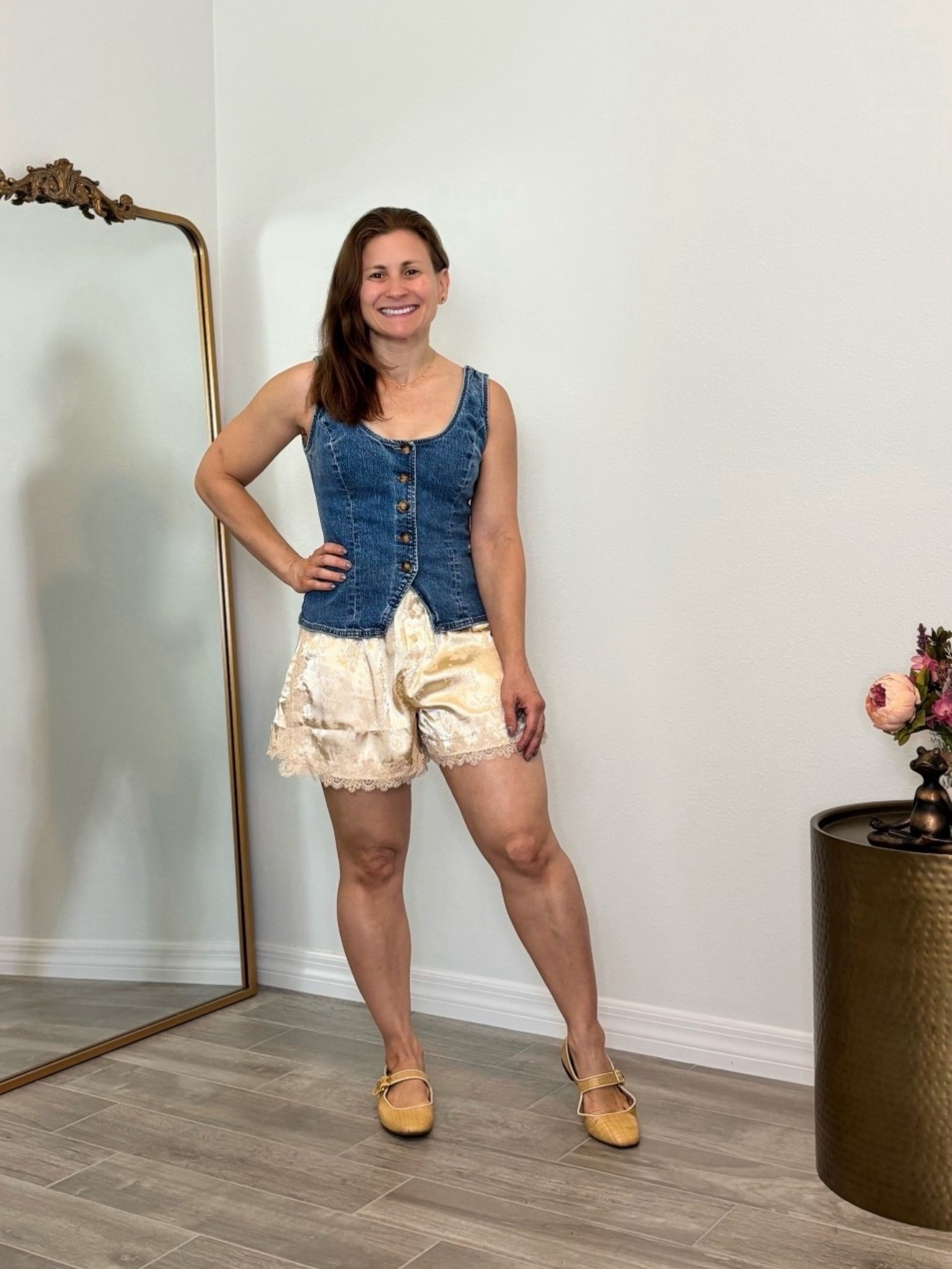 These satin shorts are beautiful! They come in a bright pink as well. 

#LTKActive #LTKootd #LTKPetite