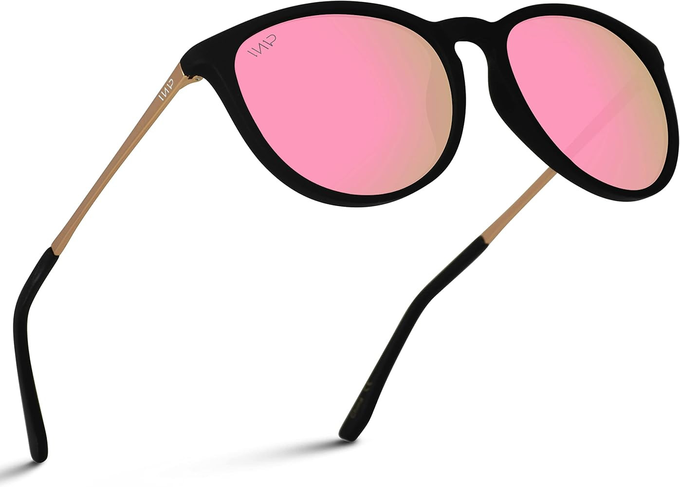 WMP Eyewear Round Sunglasses | Polarized UV Protection | Trendy Sunglasses for Women | Retro Desi... | Amazon (US)