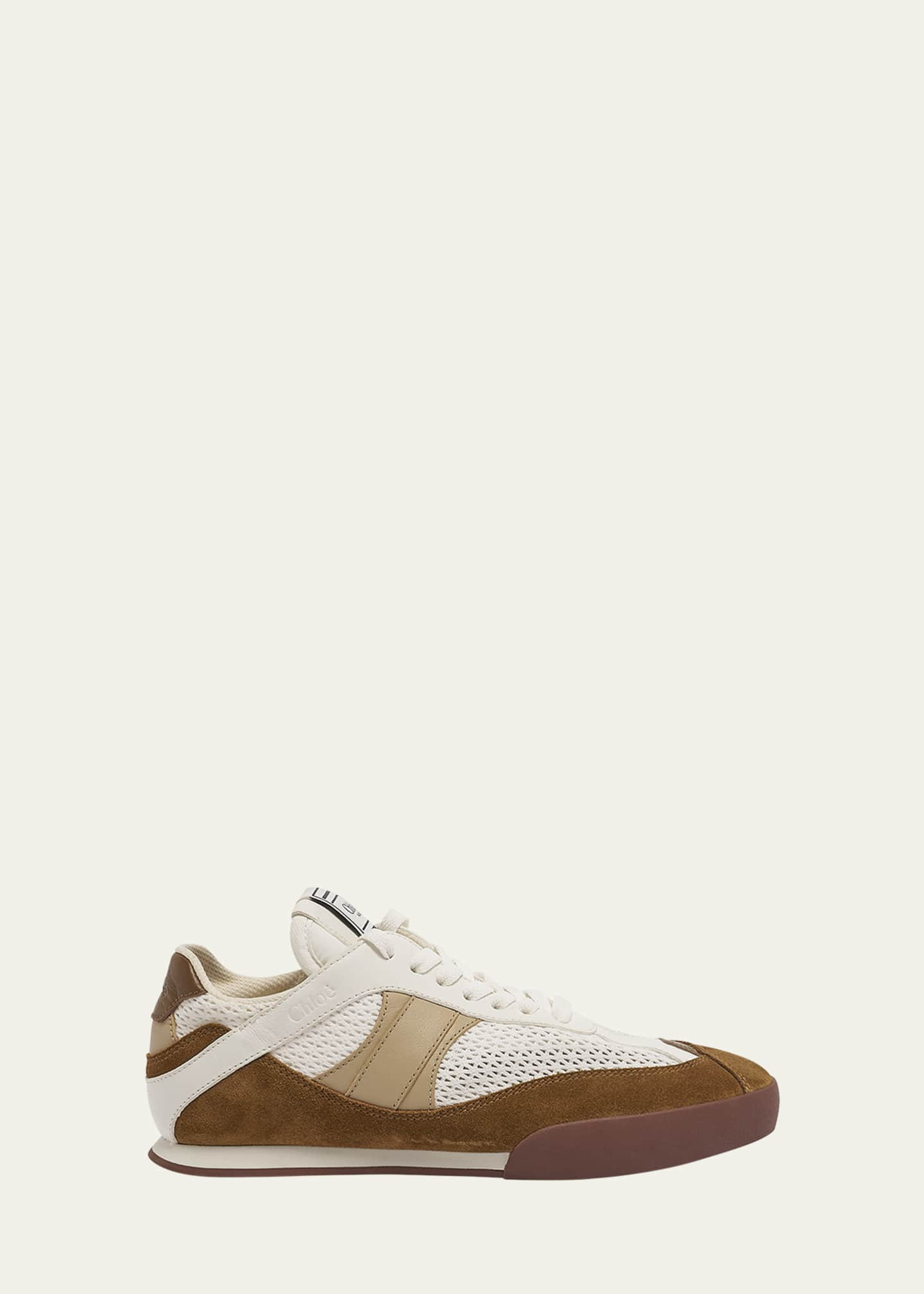 Chloe Kick Mesh and Leather Low-Top Sneakers | Bergdorf Goodman