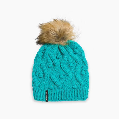Turtle Fur Piper Pom Beanie - Women's Slouch Winter Hat, Turquoise | Target