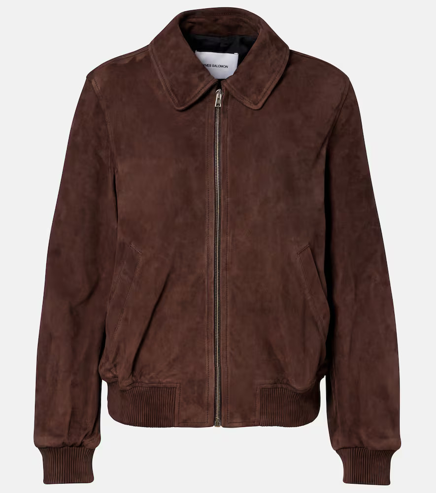 Yves Salomon Suede bomber jacket | Mytheresa (UK)