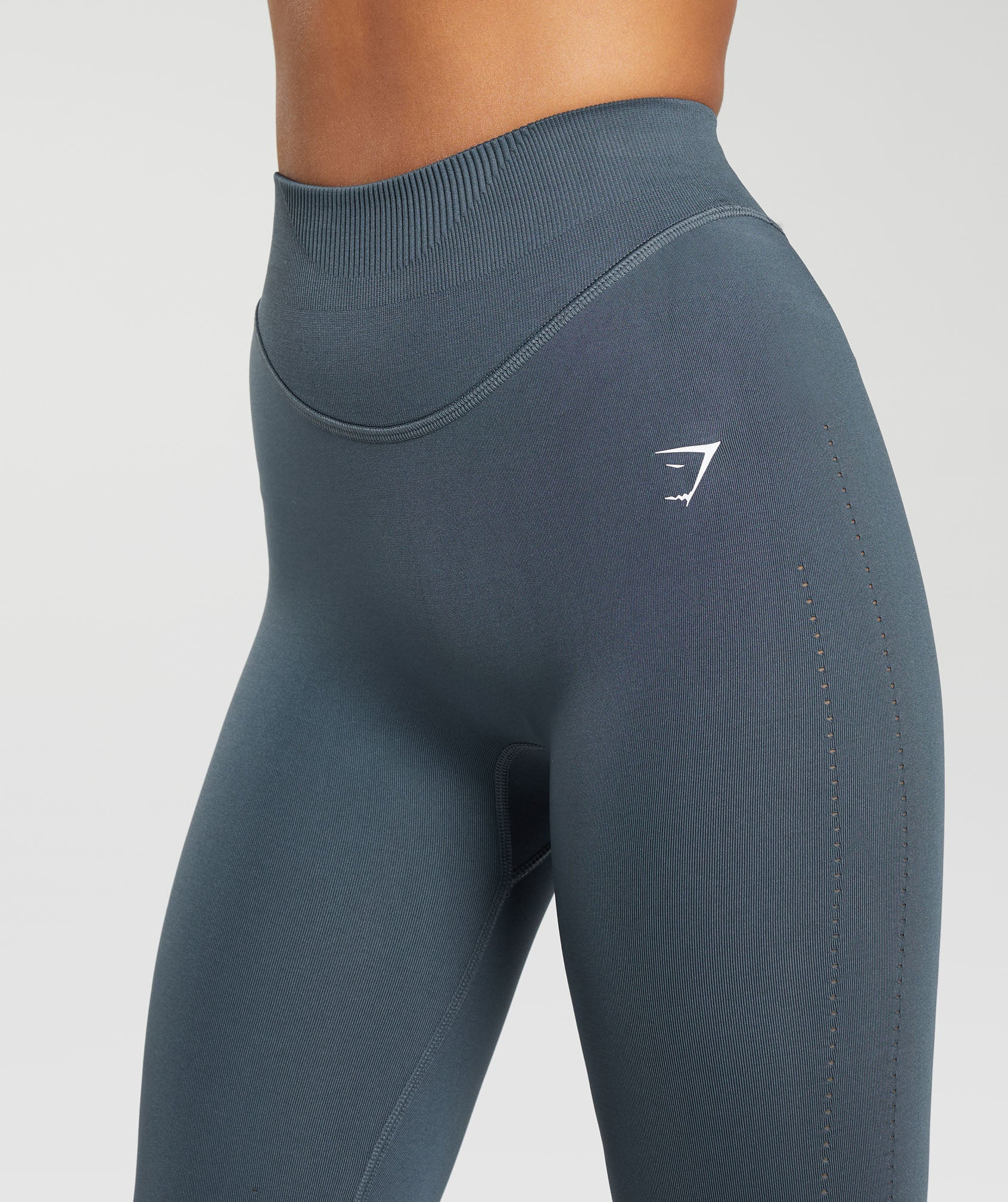 Gymshark Sweat Seamless Leggings - Titanium Blue | Gymshark US