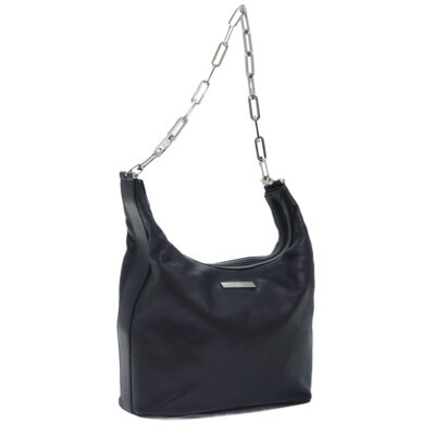 GUCCI Chain Shoulder Bag Leather Black Silver 001 3874 2404 Auth 88805  | eBay | eBay US