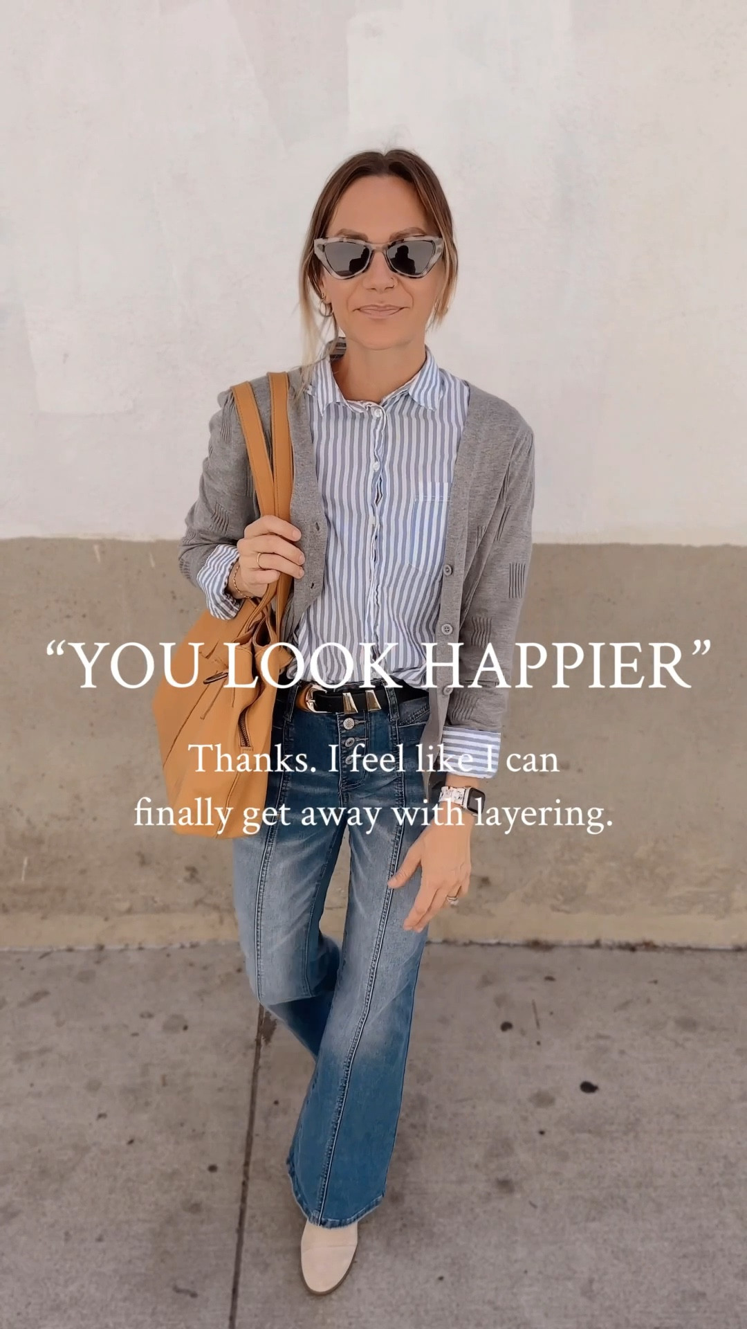 Happiness comes in layers. I love the whole vibe of this outfit. The blue with the pop-up yellow and the darker blue. Plus I love these platform suede shoes. Nothing says fall like layers.

#LTKSeasonal #LTKShoeCrush #LTKStyleTip