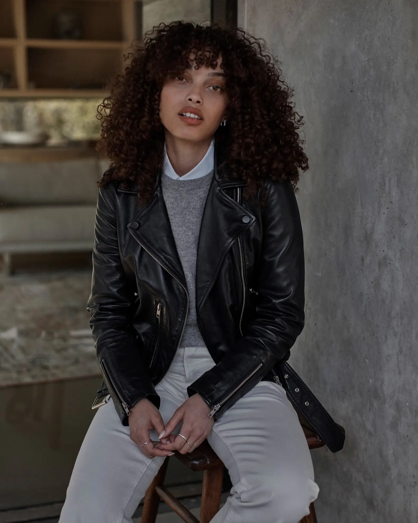 100% Leather Motorcycle Jacket | Quince