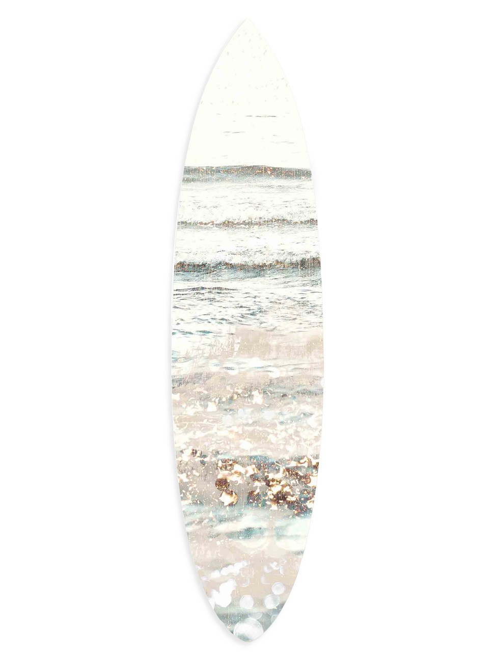 Coastal Jeweled Waters Surfboard Wall Art - Beige Gold | Saks Fifth Avenue